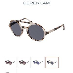 Derek Lam Milk Tortoise Round Sunglasses